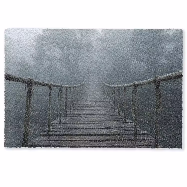 Brug - Jungle - Mist - Natuur Deurmat klein -zkaufland3d