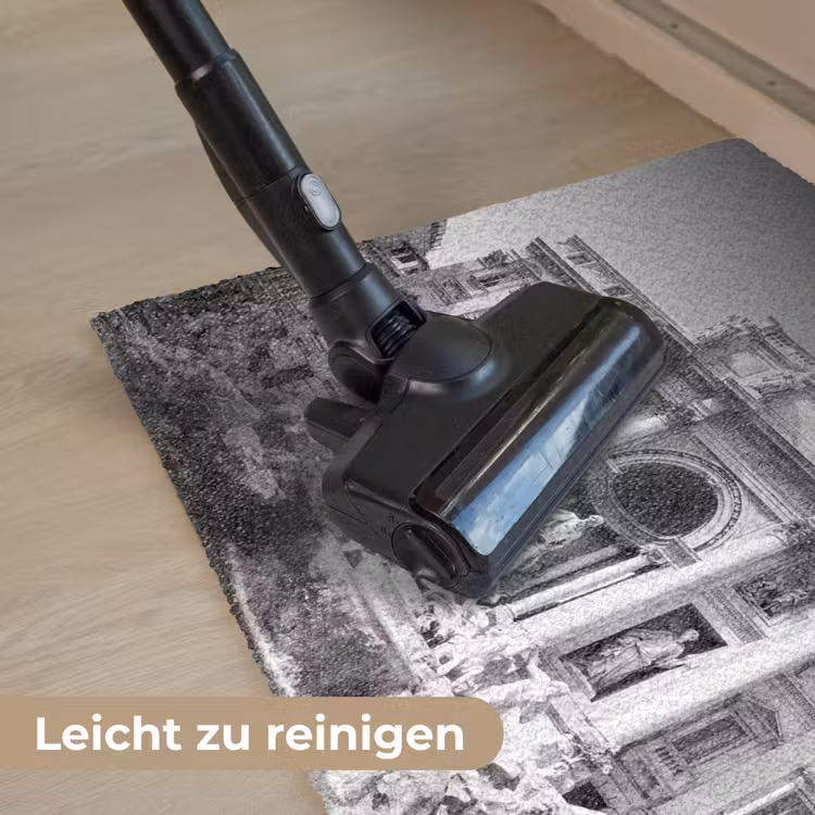 Fußmatte - Brunnen – Skulpturen – Architektur – Schwarz-Weiß - Fontein - Beelden - Architectuur - Zwart-wit Deurmat klein