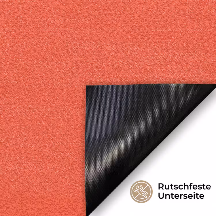 Burnt - Coral - Oranje Deurmat klein 898 -antislip_DE