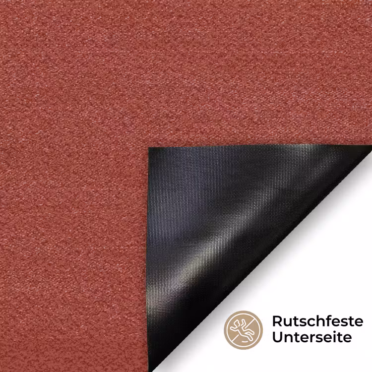 Burnt - Copper - Rood Deurmat klein 898 -antislip_DE