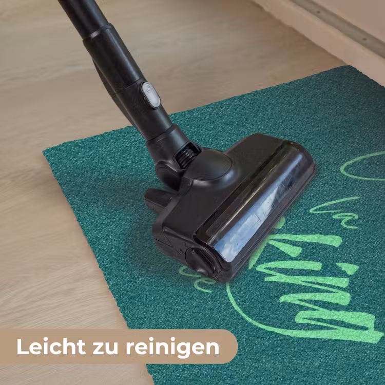 c'est la fucking vie - Groen - Handgeschreven Deurmat klein -reinigen_DE