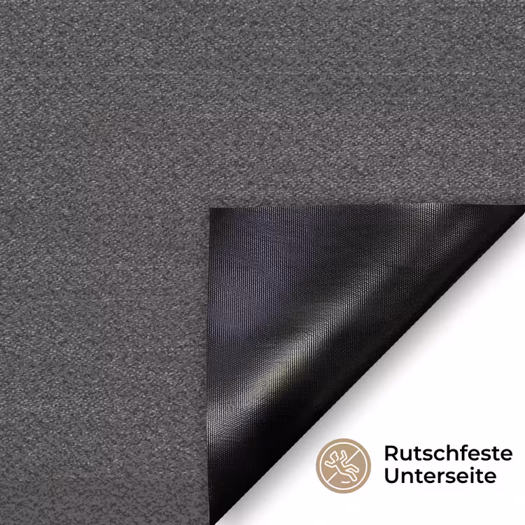 Charcoal - Grijs- Grey Deurmat klein 898 -antislip_DE