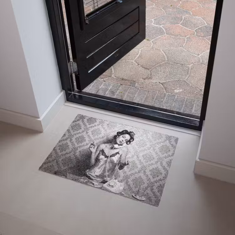 Chic - Vrouw - Zwart - Wit Deurmat klein -sfeer5