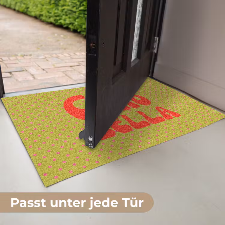 Ciao bella - Rood - Groen - Stippen Deurmat klein -USP_DE