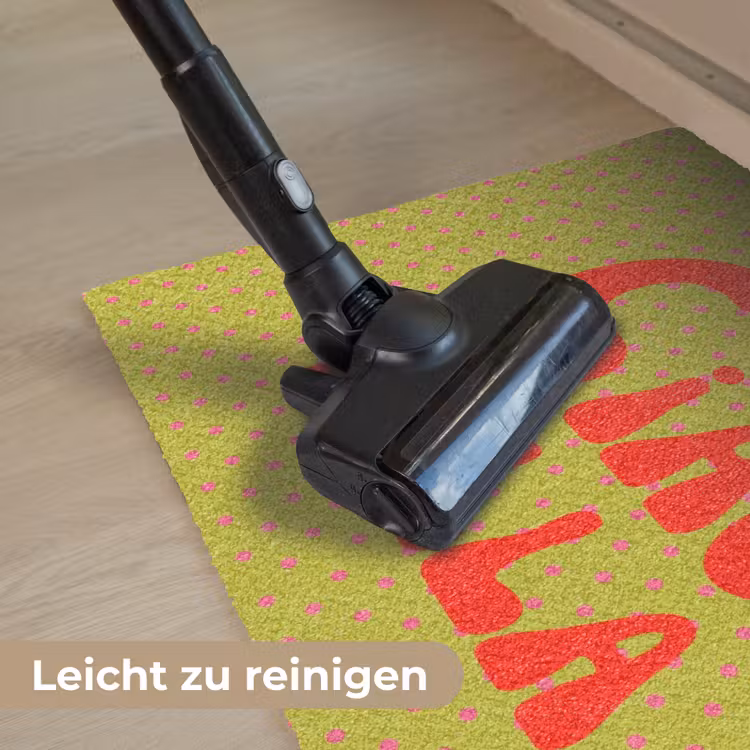 Ciao bella - Rood - Groen - Stippen Deurmat klein -reinigen_DE