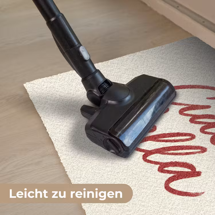Ciao bella - Rood - Wit - Minimalistisch Deurmat klein -reinigen_DE