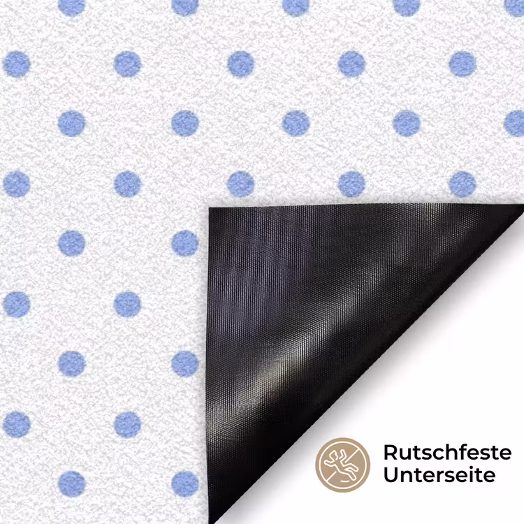 Ciao - Blauw - Stippen Deurmat klein -antislip_DE