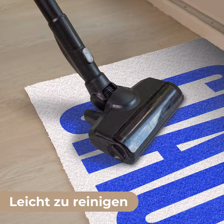 Ciao - Hoofdletters - Blauw - Minimalistisch Deurmat klein -reinigen_DE