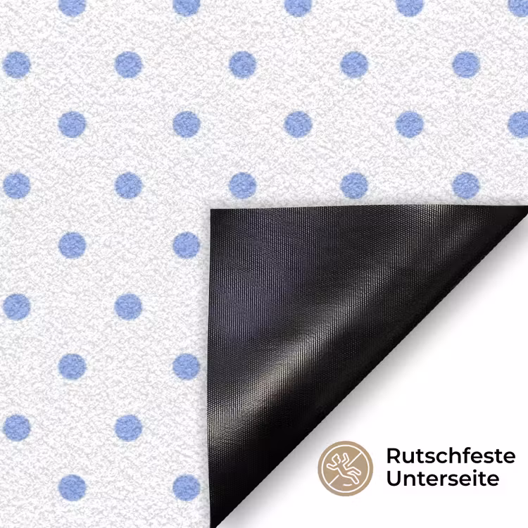 Ciao - Stippen - Roze - Wit Deurmat klein -antislip_DE