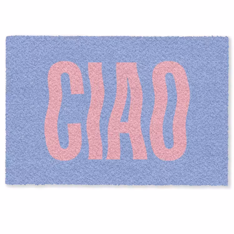Ciao - Roze - Blauw - Golvend Deurmat klein -zkaufland3d