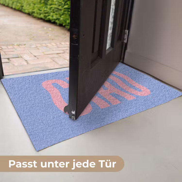 Ciao - Roze - Blauw - Golvend Deurmat klein -USP_DE