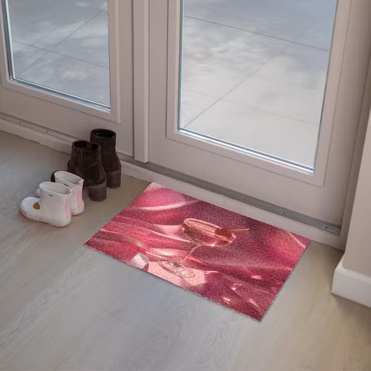Cocktail - Pink - Luxe Deurmat klein -sfeer3
