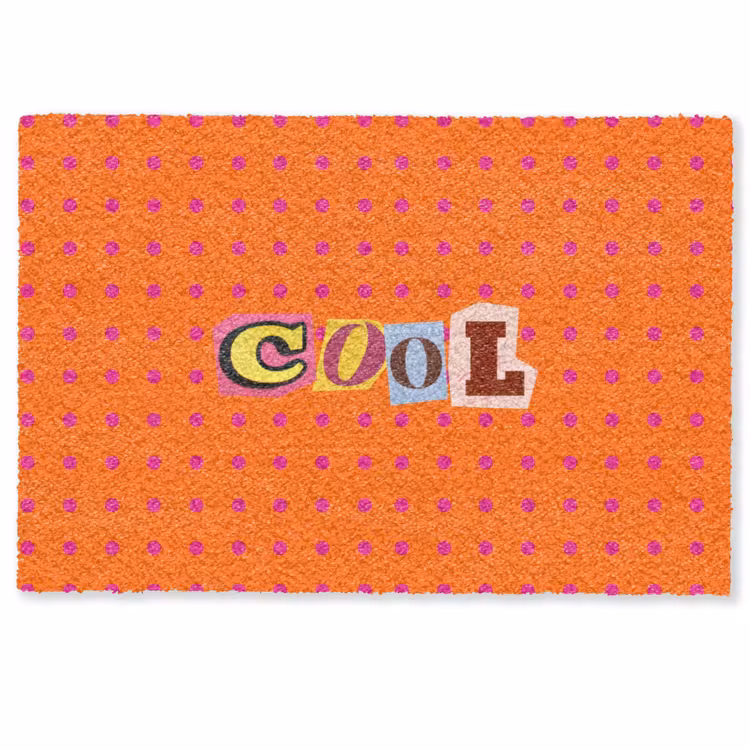 Cool - Stippen - Oranje Deurmat klein -zkaufland3d