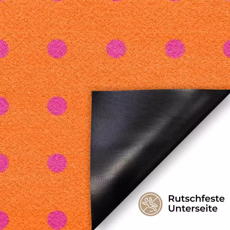 Cool - Stippen - Oranje Deurmat klein -antislip_DE
