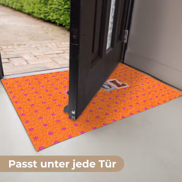 Cool - Stippen - Oranje Deurmat klein -USP_DE