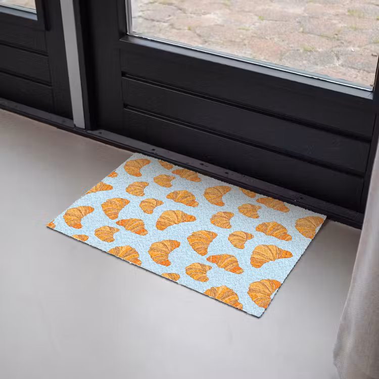 Croissant - Speels - Blauw Deurmat klein 898 -sfeer2