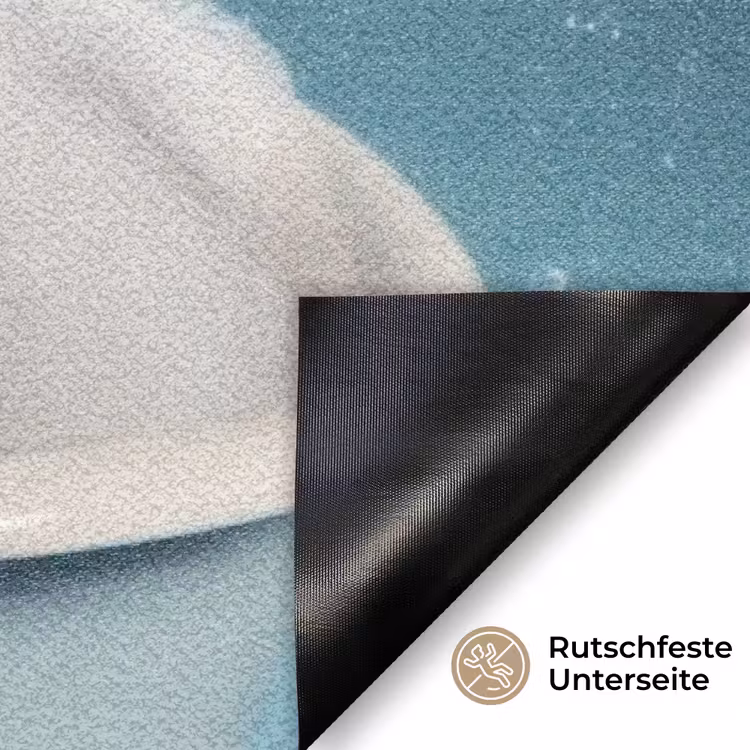 Teckel - Bad - Schuim - Waterdruppels Deurmat klein -antislip_DE