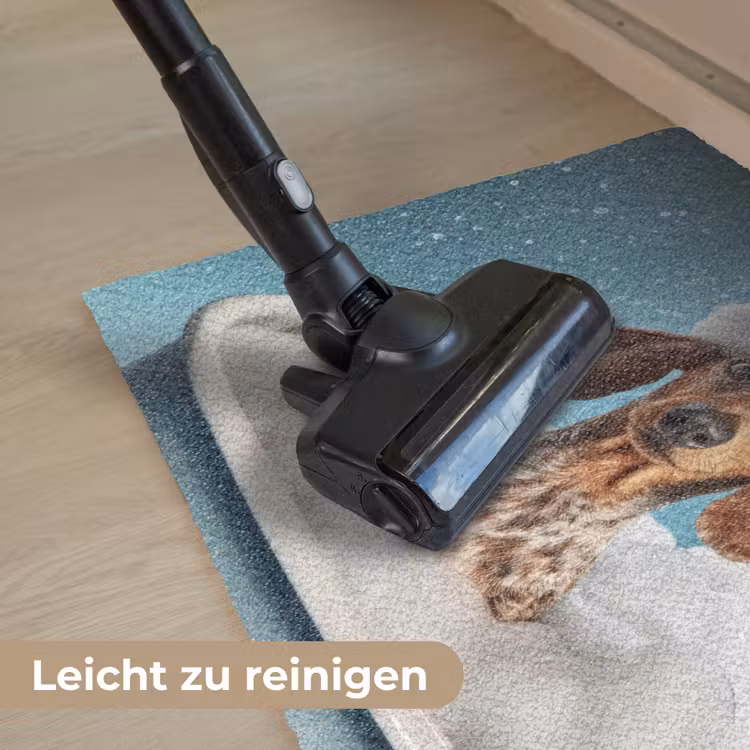 Teckel - Bad - Schuim - Waterdruppels Deurmat klein -reinigen_DE