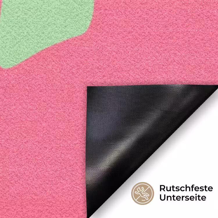 Grateful - Groen - Grafisch - Vloeiend Deurmat klein -antislip_DE