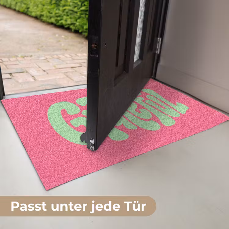 Grateful - Groen - Grafisch - Vloeiend Deurmat klein -USP_DE