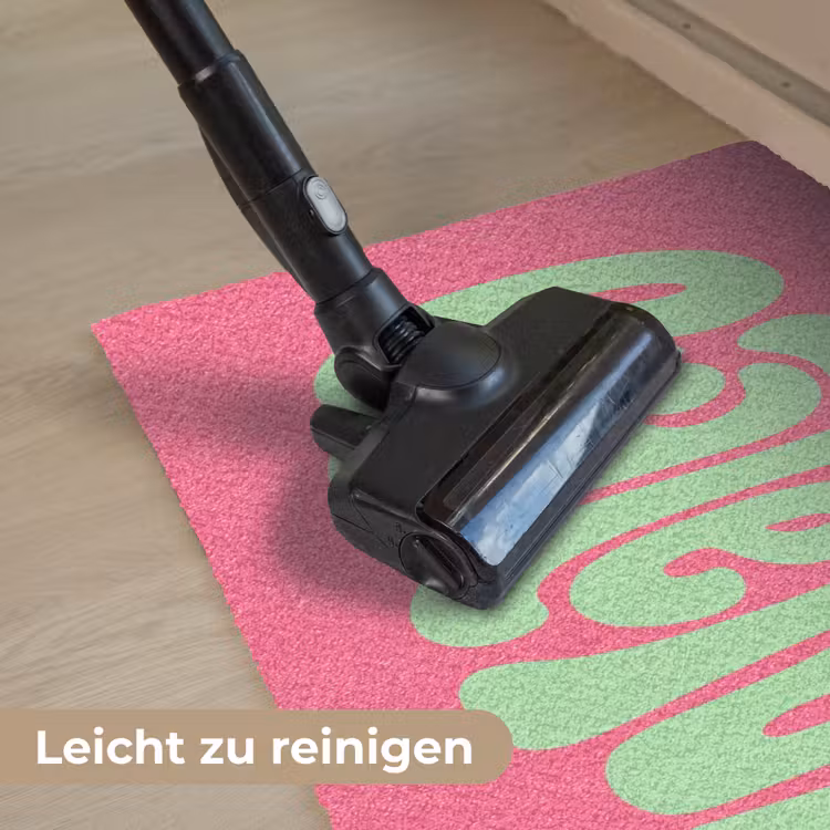 Grateful - Groen - Grafisch - Vloeiend Deurmat klein -reinigen_DE