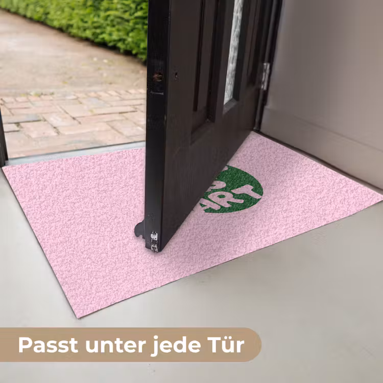 This is art - Tekst - Cirkel - Groen Deurmat klein -USP_DE
