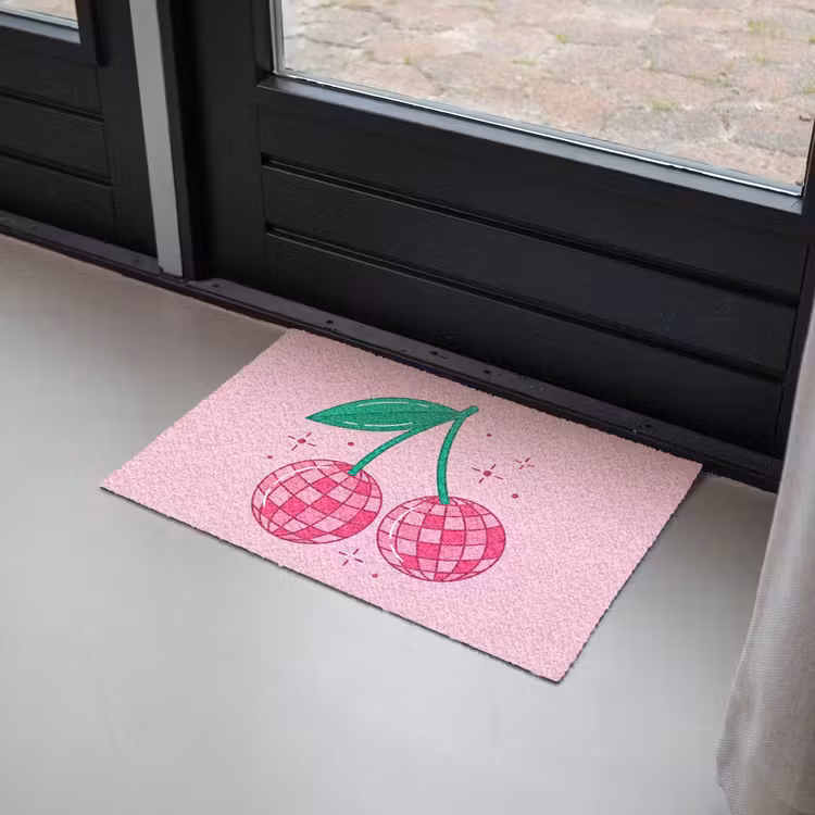 Decoratie - Disco-bal - Feest - Roze Deurmat klein -sfeer2