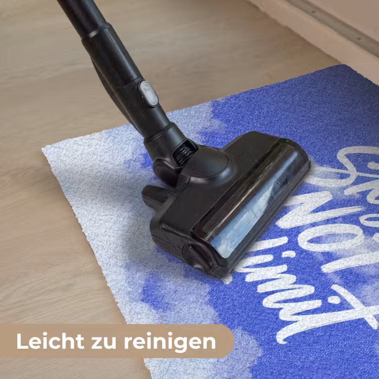 Sky is not the limit - Blauwe lucht - Wolken Deurmat klein -reinigen_DE