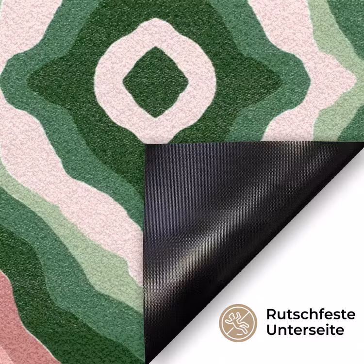 Ontwerp - Organisch - Kleurrijk Deurmat klein 898 -antislip_DE