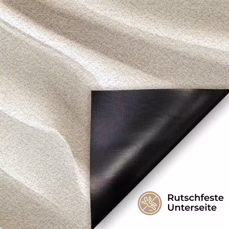 Diagonaal - Golven - Crème Deurmat klein 898 -antislip_DE