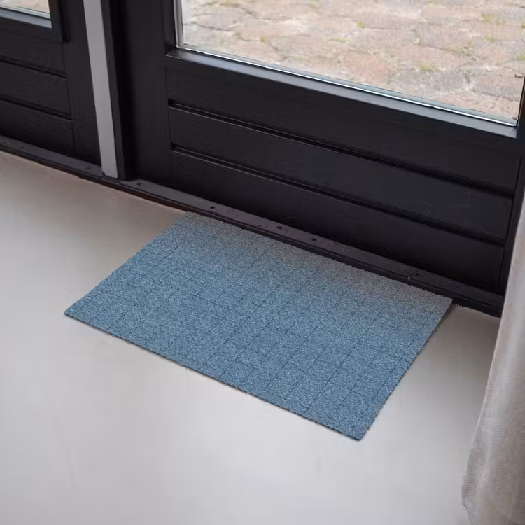 Ruiten - Geometrisch - Blauw Deurmat klein 898 -sfeer2