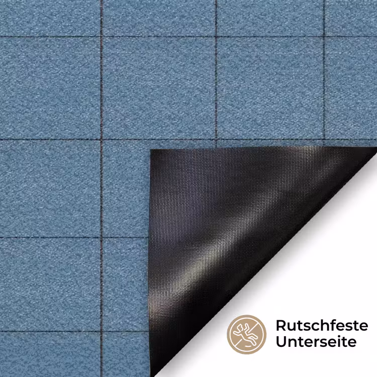 Ruiten - Geometrisch - Blauw Deurmat klein 898 -antislip_DE