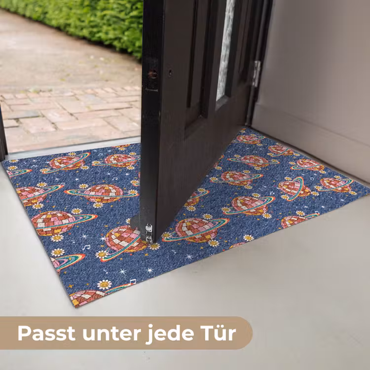 Disco - Blauw - Patroon Deurmat klein 898 -USP_DE