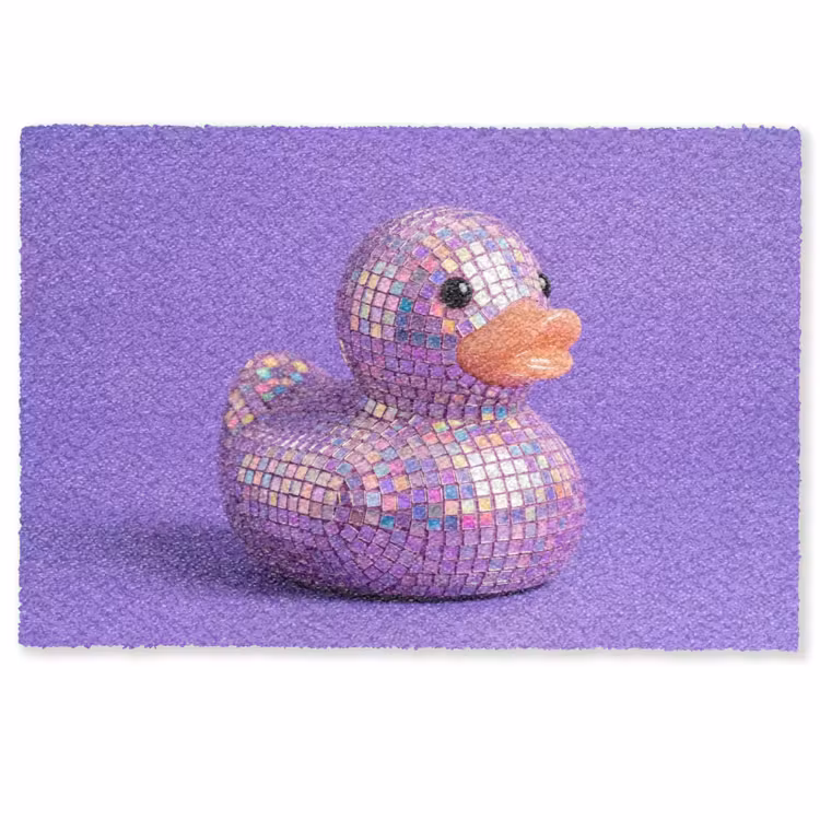 Disco - Eend - Paars Deurmat klein -zkaufland3d
