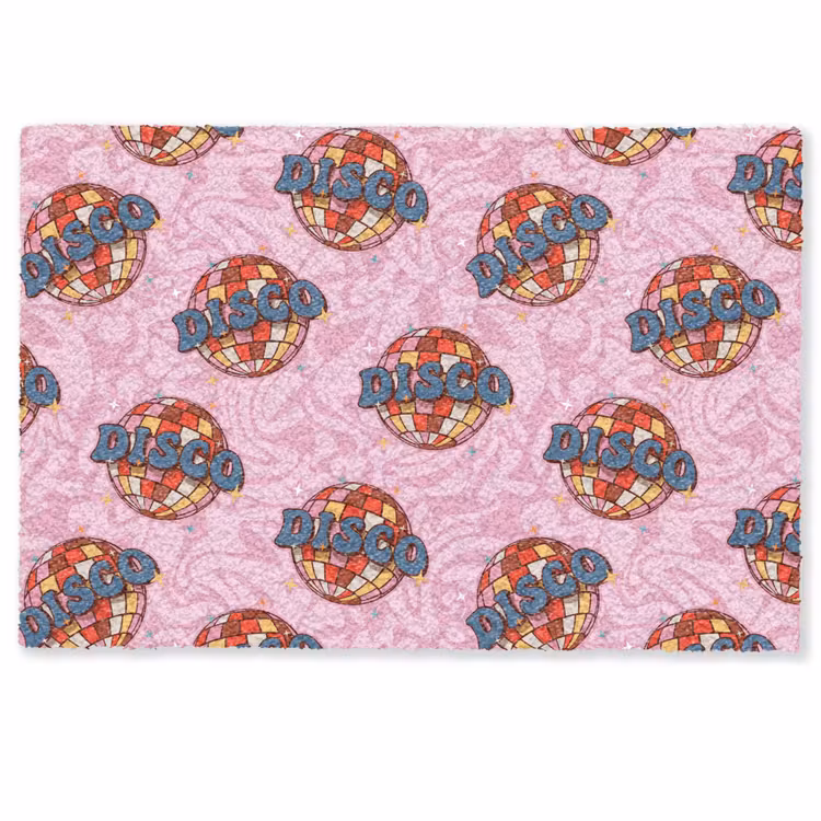 Disco - Bal - Patroon - Roze Deurmat klein 898 -zkaufland3d