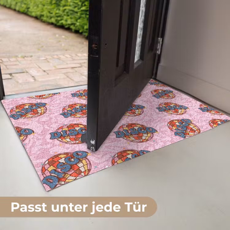 Disco - Bal - Patroon - Roze Deurmat klein 898 -USP_DE