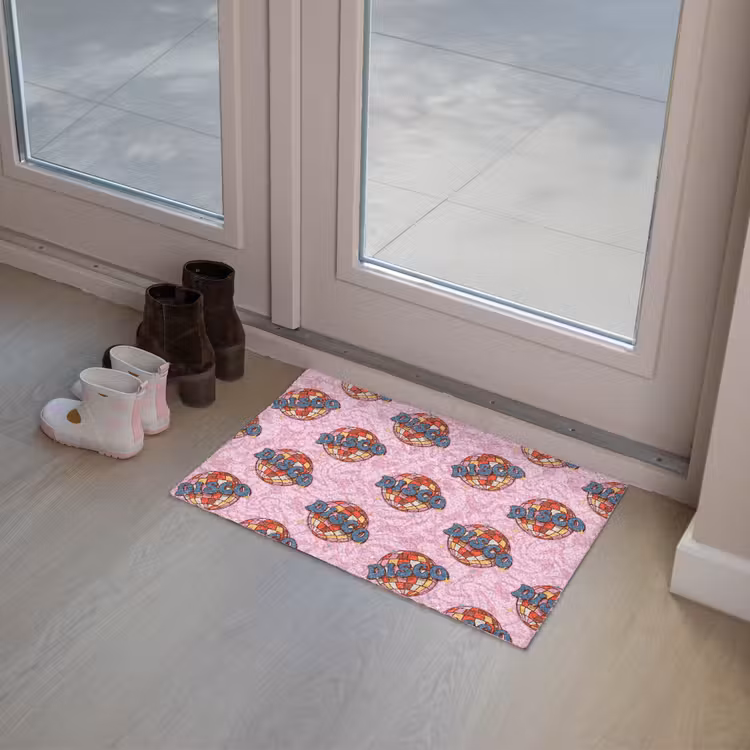 Disco - Bal - Patroon - Roze Deurmat klein 898 -sfeer3