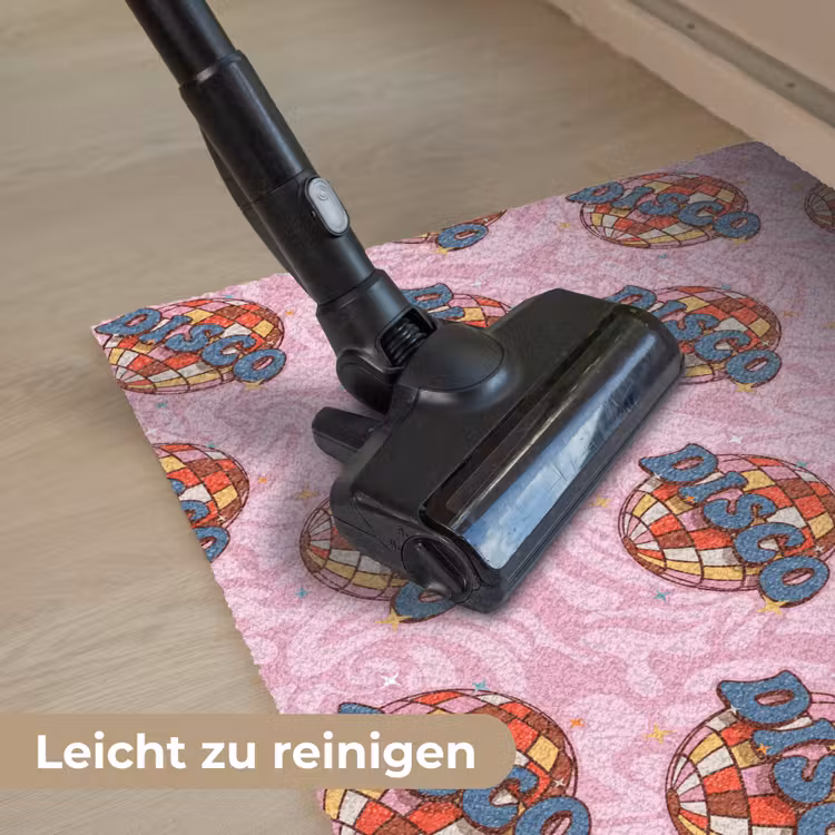 Disco - Bal - Patroon - Roze Deurmat klein 898 -reinigen_DE