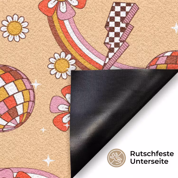 Disco - Patroon - Lijnen Deurmat klein 898 -antislip_DE