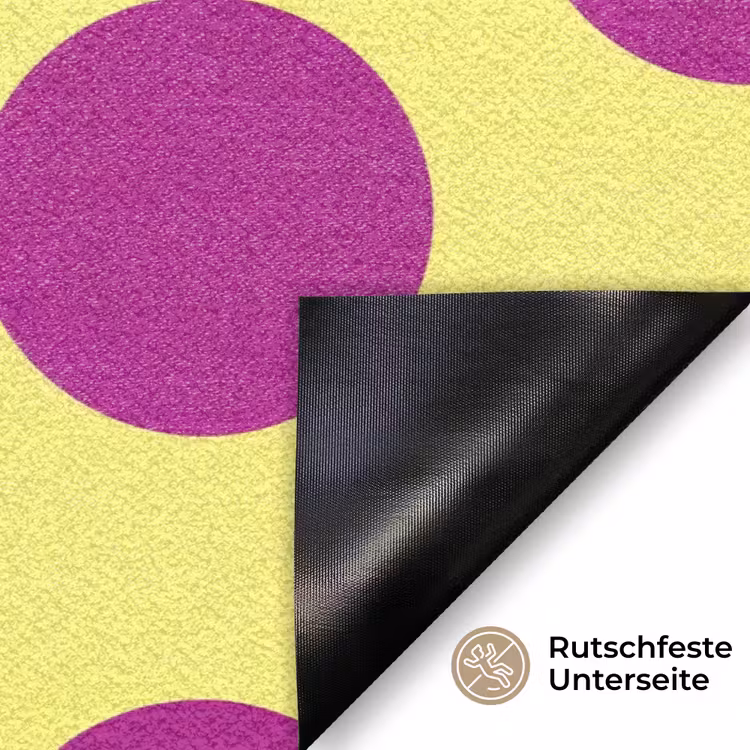 Dots - Klassiek - Geel Deurmat klein 898 -antislip_DE