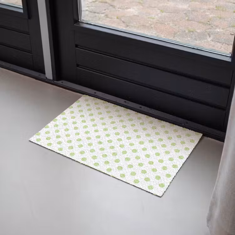 Dots - Klassiek - Groen Deurmat klein 898 -sfeer2