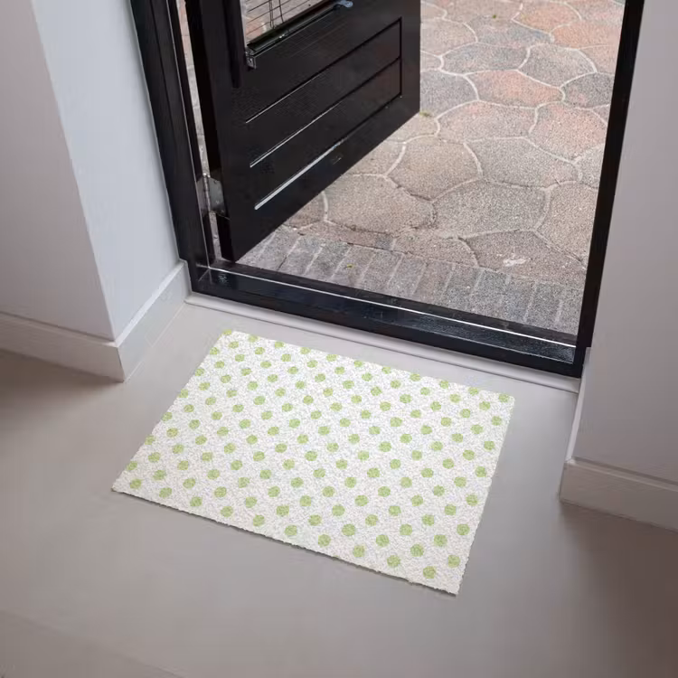 Dots - Klassiek - Groen Deurmat klein 898 -sfeer5