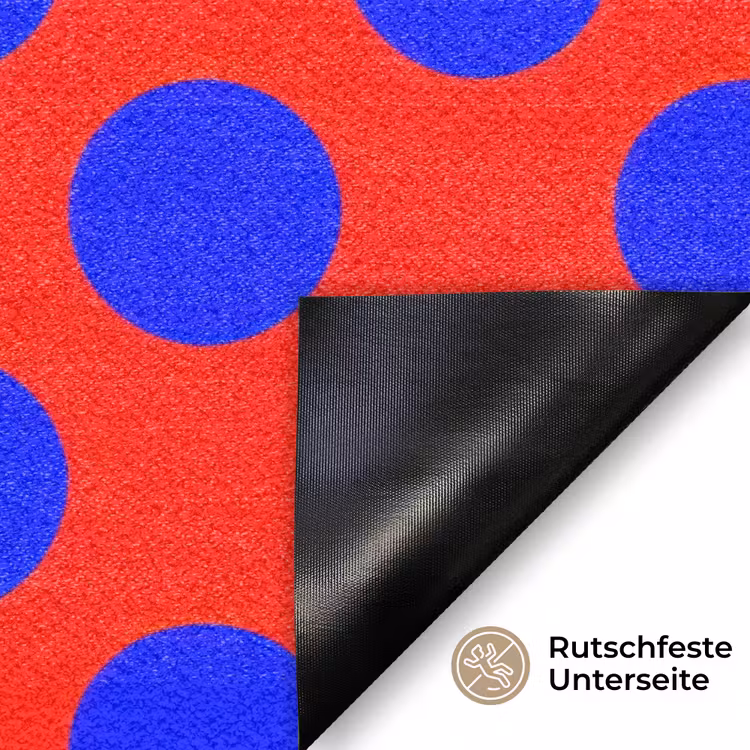 Dots - Klassiek - Rood Deurmat klein 898 -antislip_DE
