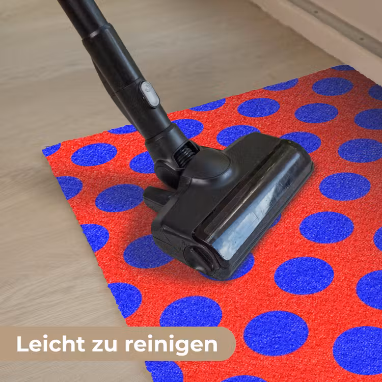 Dots - Klassiek - Rood Deurmat klein 898 -reinigen_DE