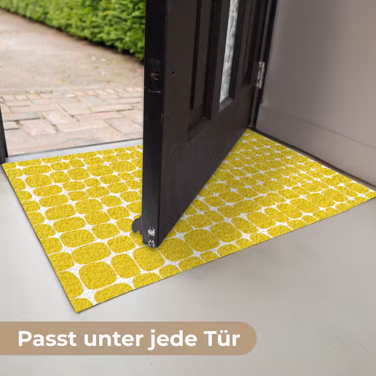 Stippen - Modern - Geel Deurmat klein 898 -USP_DE