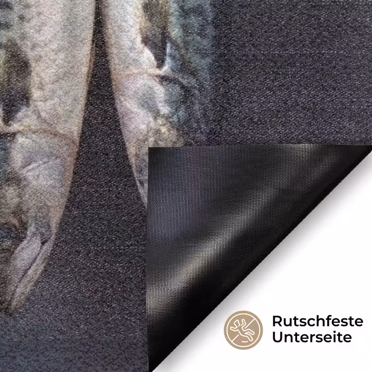Fußmatte - Drei Fische – Seil - Drie vissen - Touw Deurmat klein