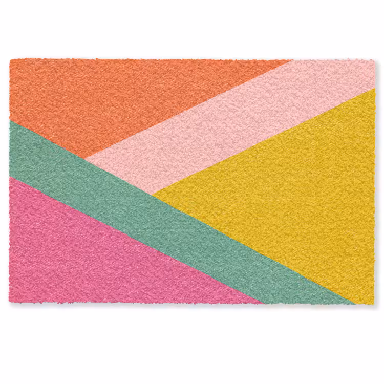 Driehoeken - Kleurrijk - Abstract Deurmat klein -zkaufland3d
