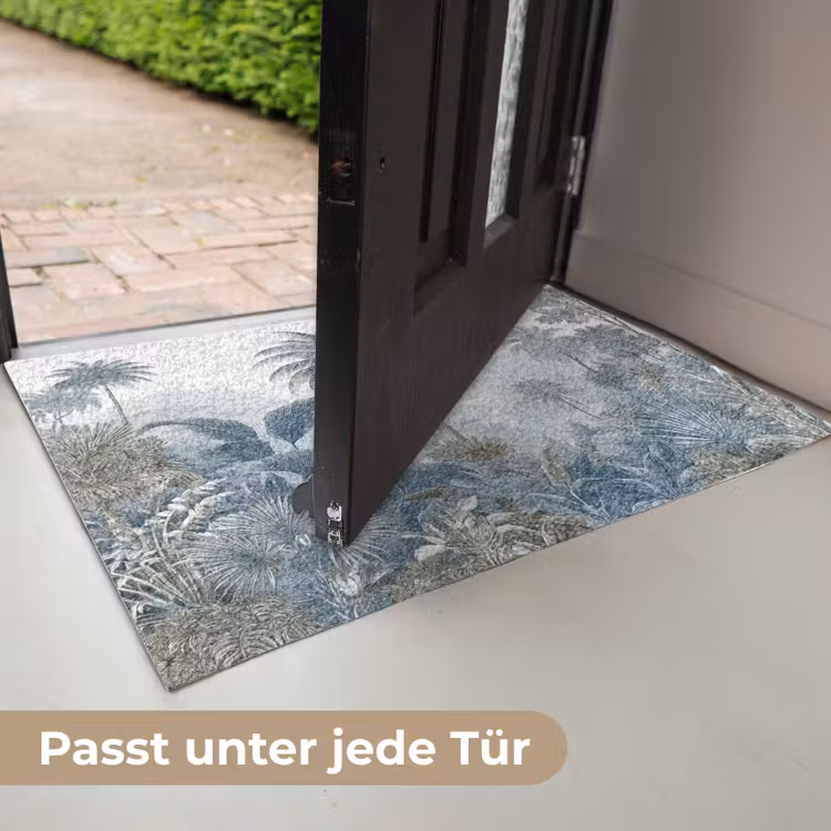 Jungle - Modern - Blauw - Groen Deurmat klein -USP_DE