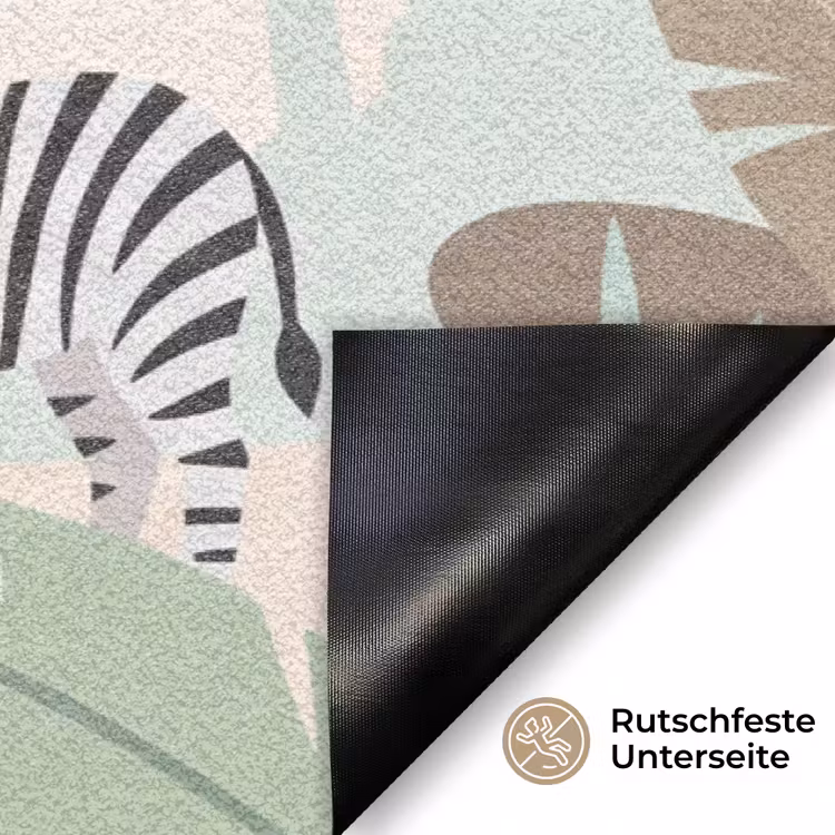 Jungle - Dieren - Groen Deurmat klein -antislip_DE
