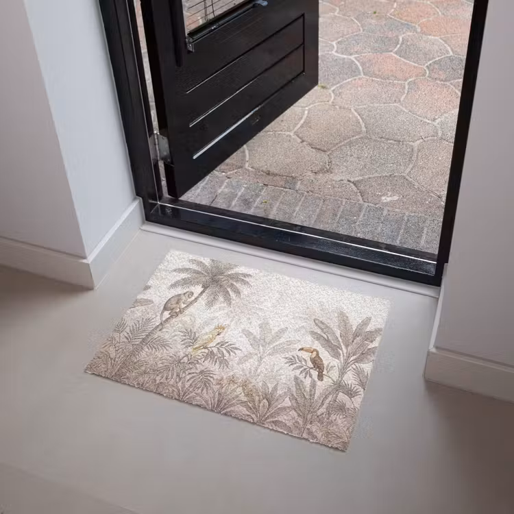 Jungle - Dieren - Palmbomen Deurmat klein -sfeer5